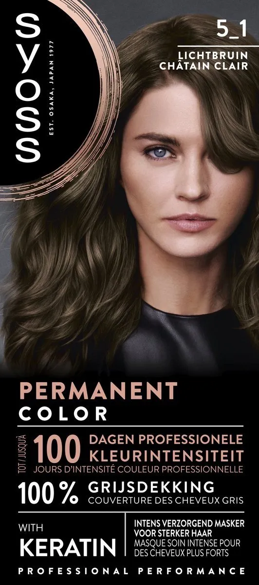SYOSS Permanent Haarkleuring 5-1 Lichtbruin - 115ml