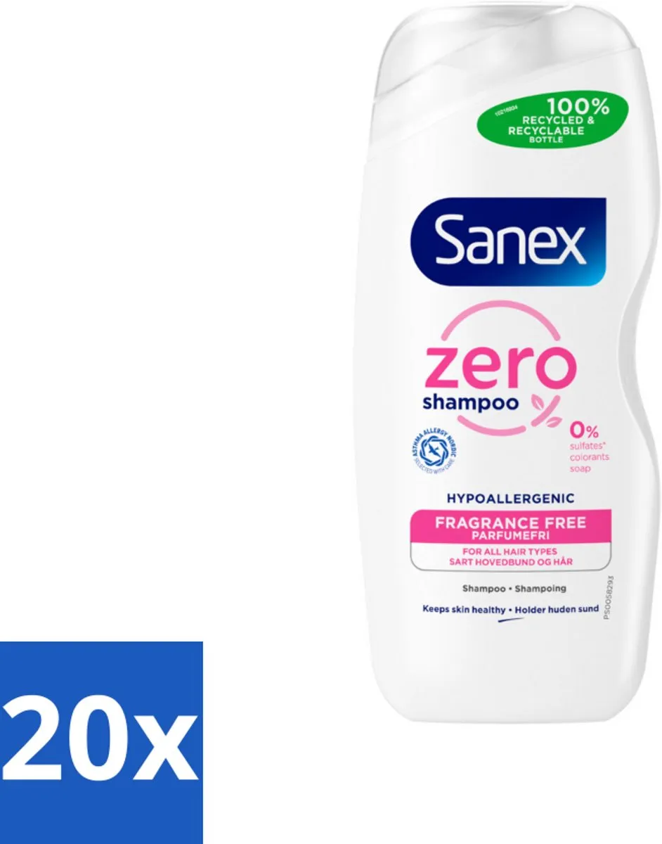 Sanex Zero% Normal Hair Shampoo 250ml