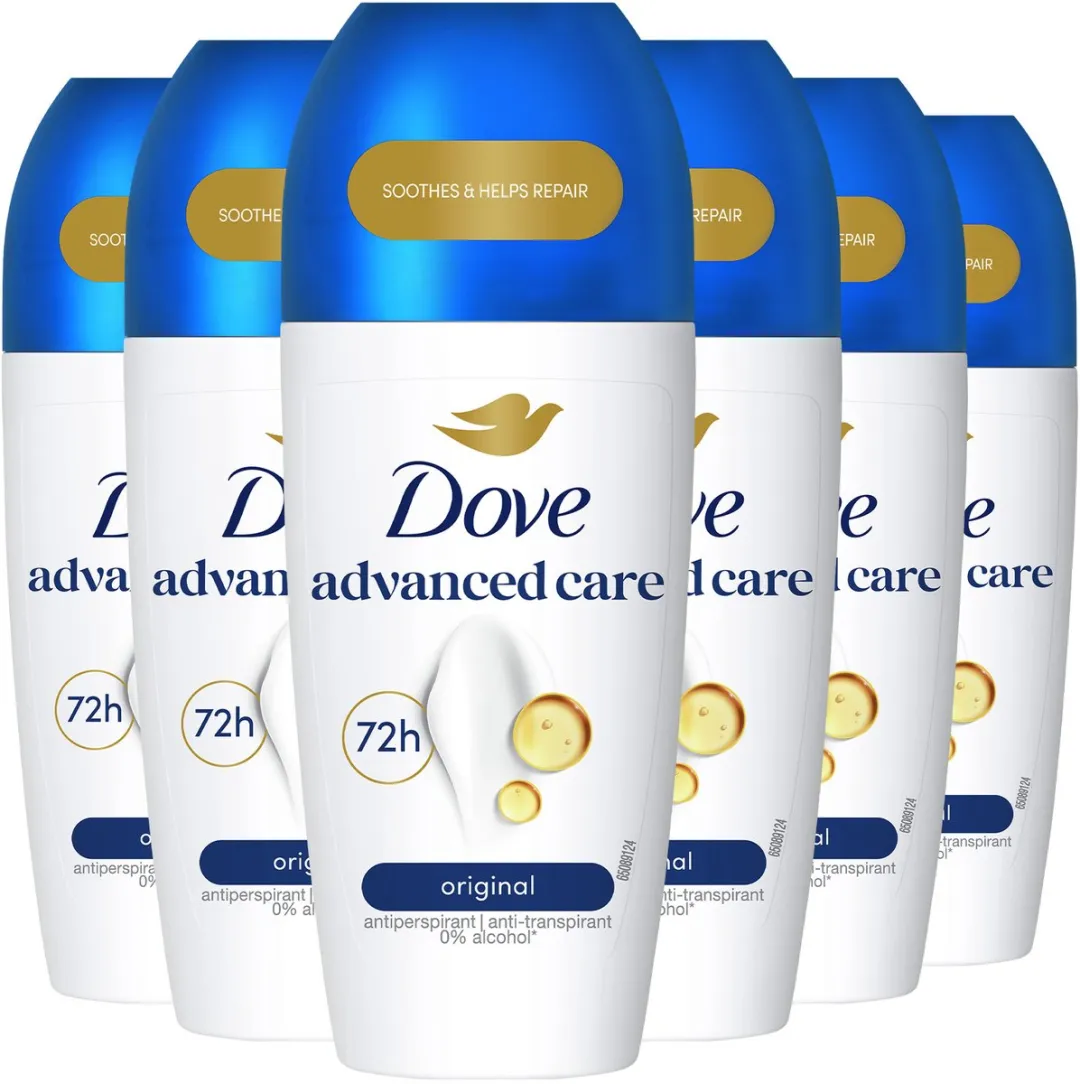 Dove Anti-Transpirant Deodorant Roller Advanced Care Original - 6x50ml
