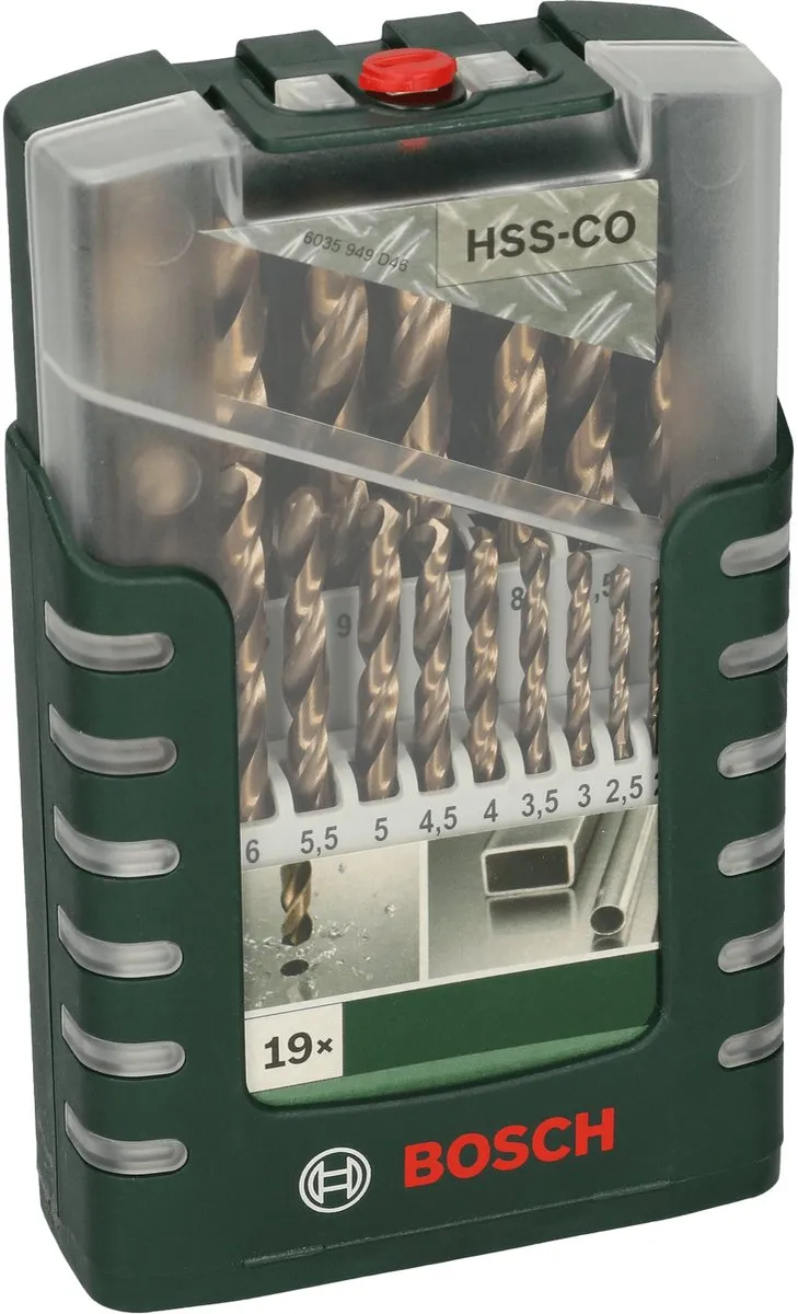 Bosch HSS-CO Metaalboorset 1-10mm - 19 Stuks