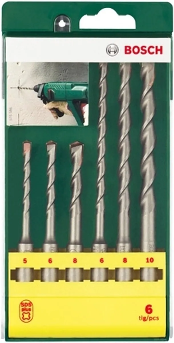 Bosch Hamerboorset SDS-plus 6-delig - 6x110/160mm