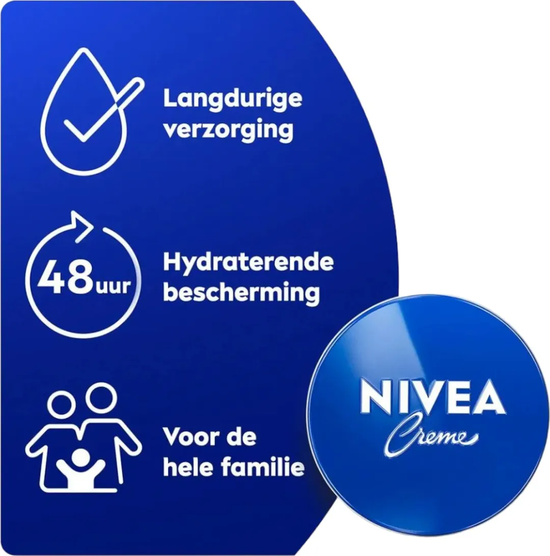 NIVEA Crème Blik 3x250ml - 750ml - 48U Hydratatie