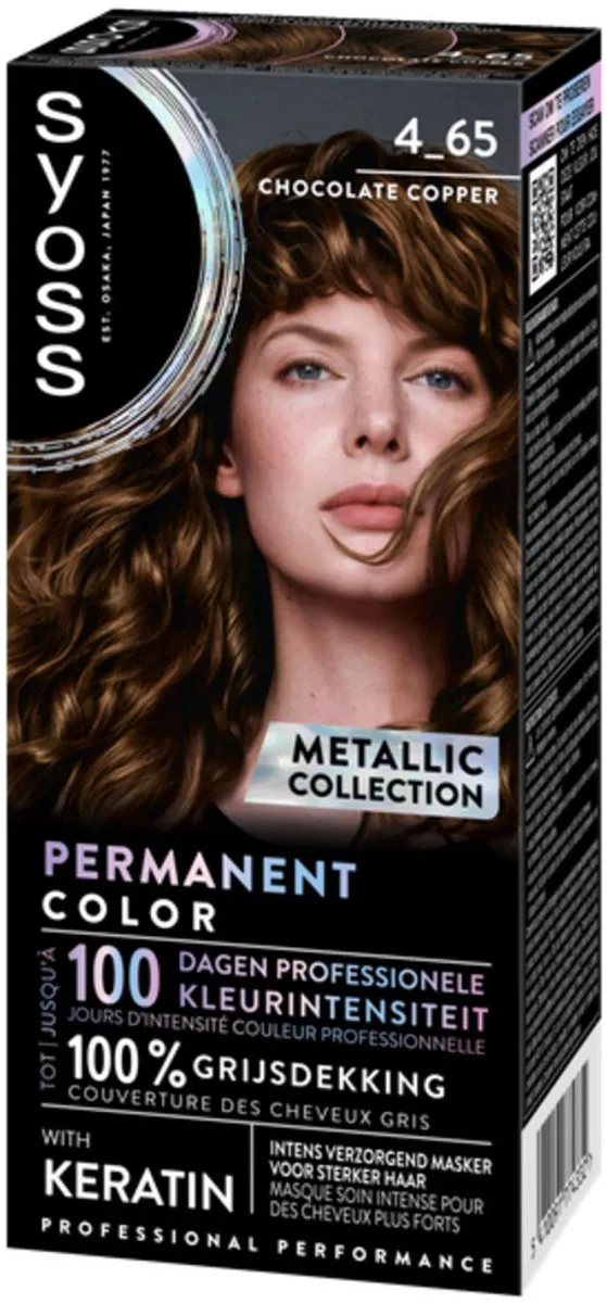 SYOSS Permanent Haarkleuring 4-65 Chocolate Copper - 2x230ml
