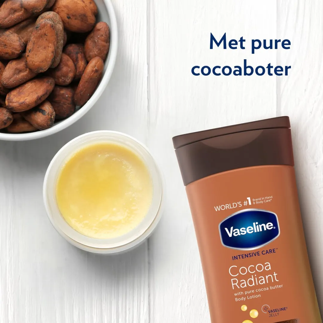 Vaseline Cocoa Radiant Intensive Care Bodylotion 2400ml - 12 Stuks