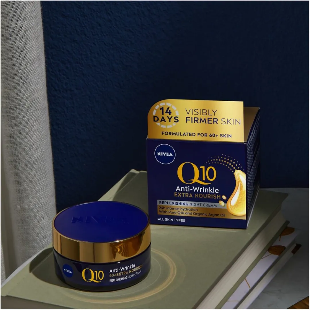 NIVEA Q10 Nachtcrème Anti-Rimpel 150ml - 3x50ml