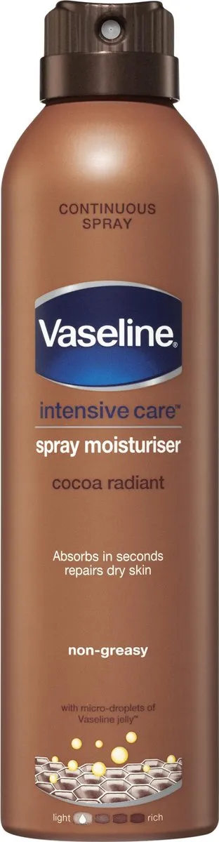Vaseline Bodylotion Spray Cocoa 190ml - afbeelding 6 van 6
