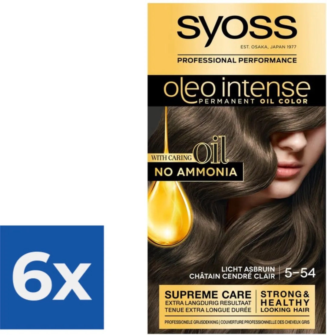 SYOSS Oleo Intense Haarverf 5-54 Licht Asbruin
