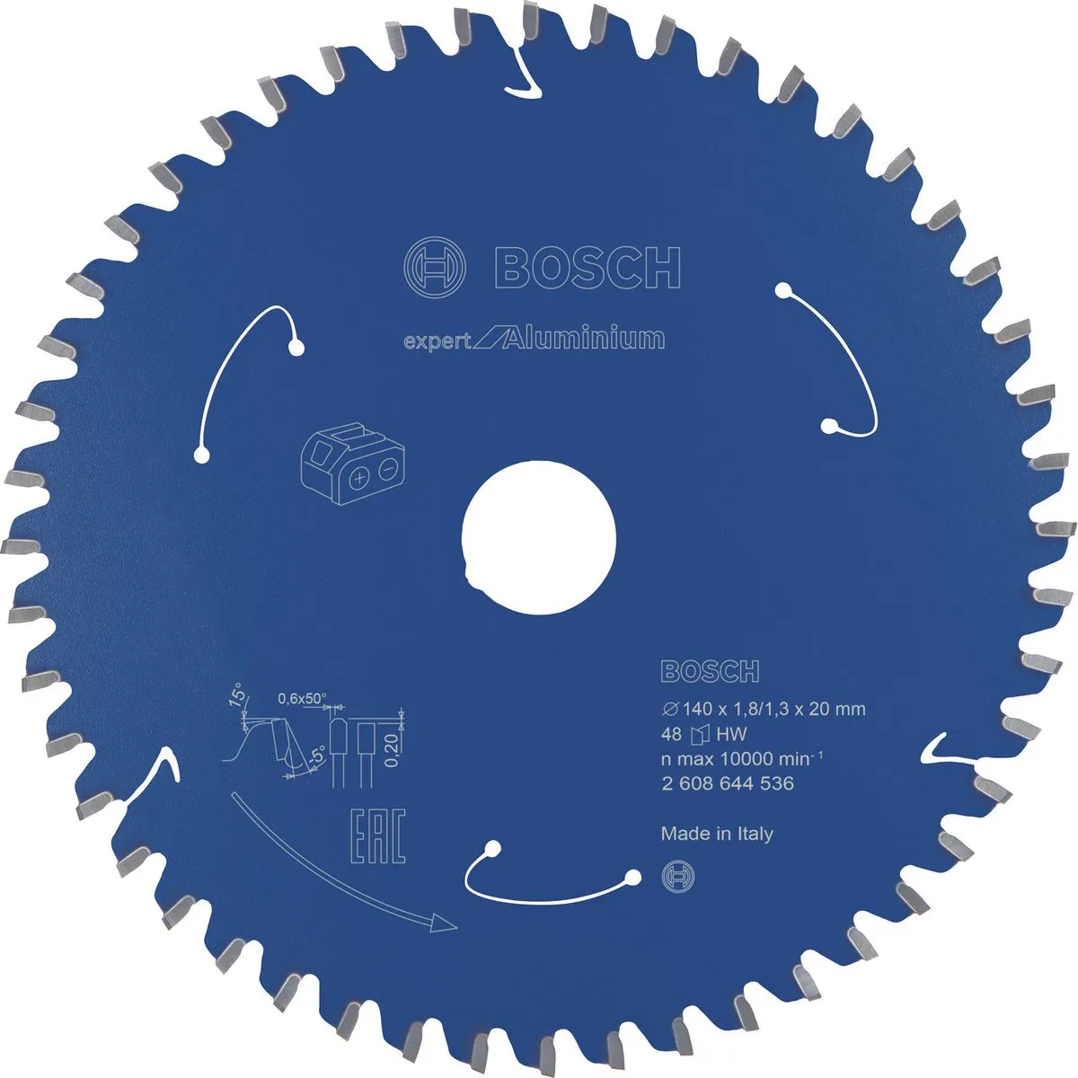 Bosch ALU 140x20mm Zaagblad 48T