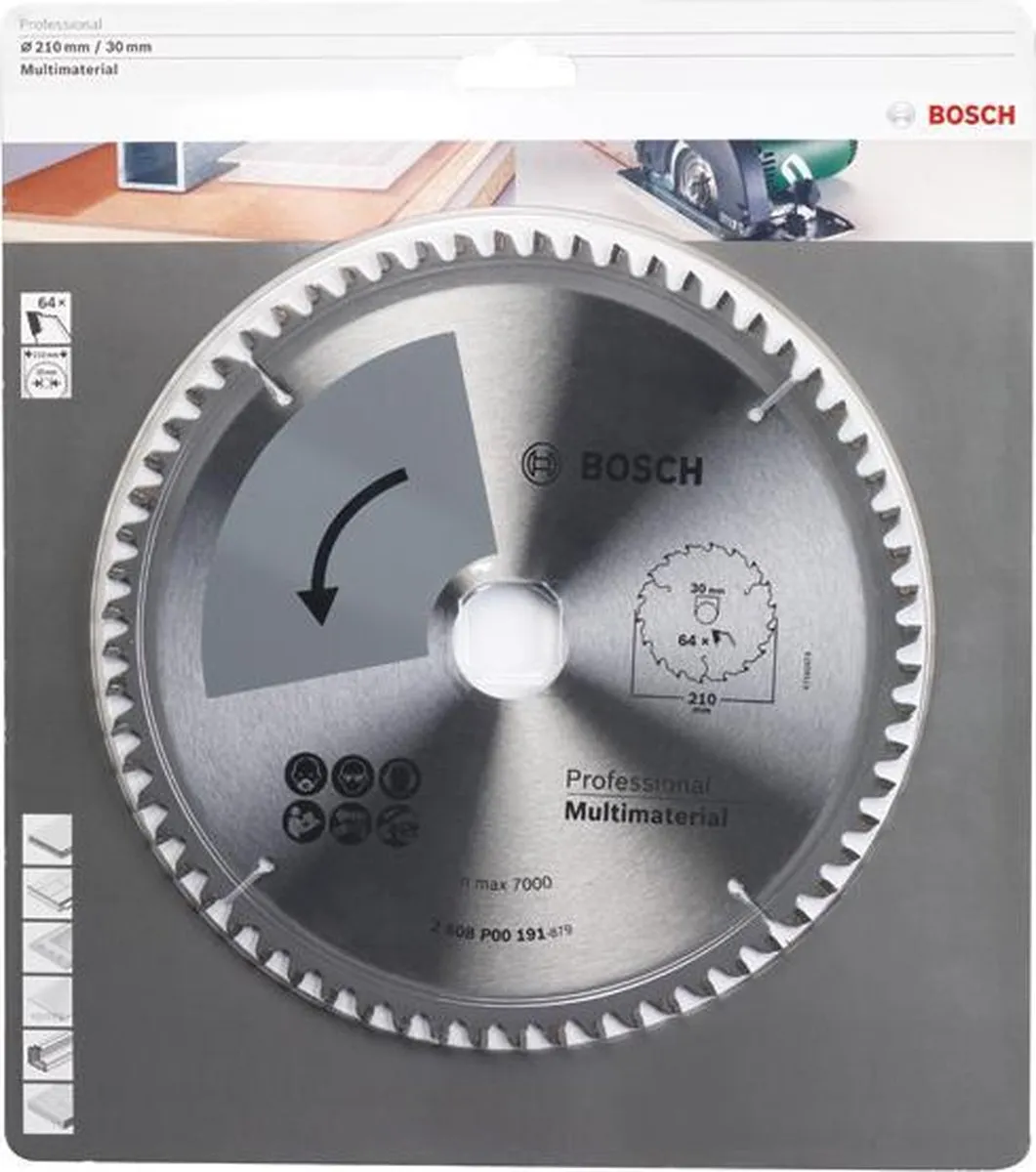 Bosch Professioneel Cirkelzaagblad 210mm T64