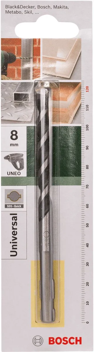 Bosch SDS-Quick Universele Boor 8x120mm - Hout