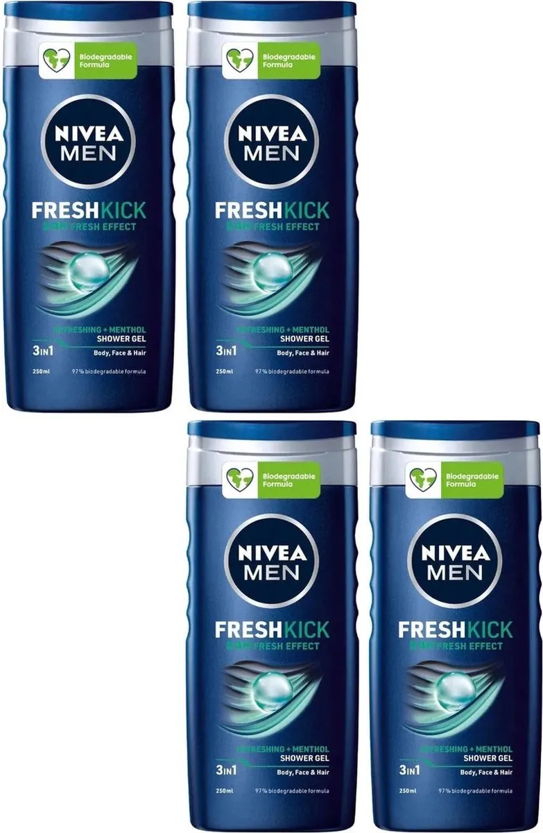 NIVEA Fresh Kick 3-in-1 Douchegel 1000ml