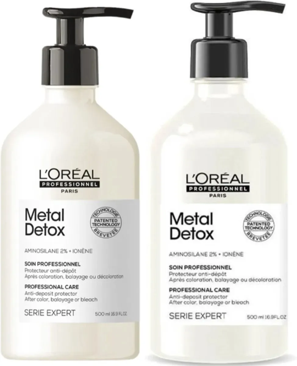 L'Oréal Paris Metal Detox Shampoo & Conditioner Set 1000ml