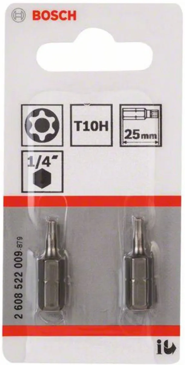 Bosch T10H Security-Torxbit - 2 Stuks