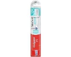 Colgate Tandenborstel SlimSoft - Wit/Blauw/Rood - afbeelding 3 van 3
