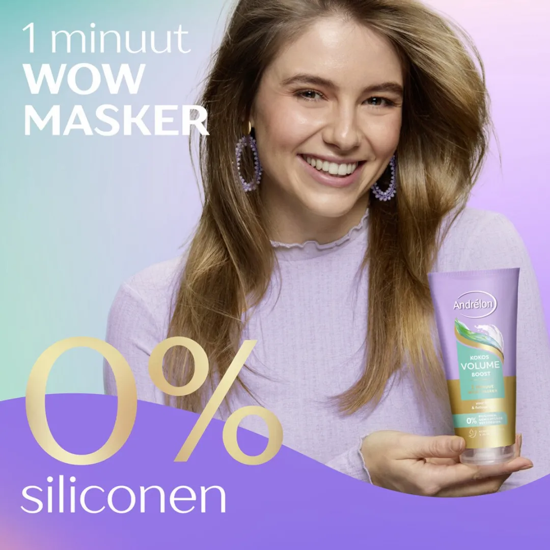 Andrélon Kokos Volume Boost Haarmasker 180ml - 5 Stuks