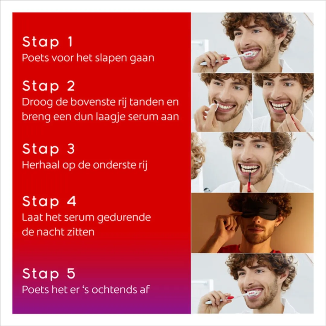 Colgate Max White Overnight Tanden Whitening Serum - 3 x 2,5 ml - Voordeelverpakking