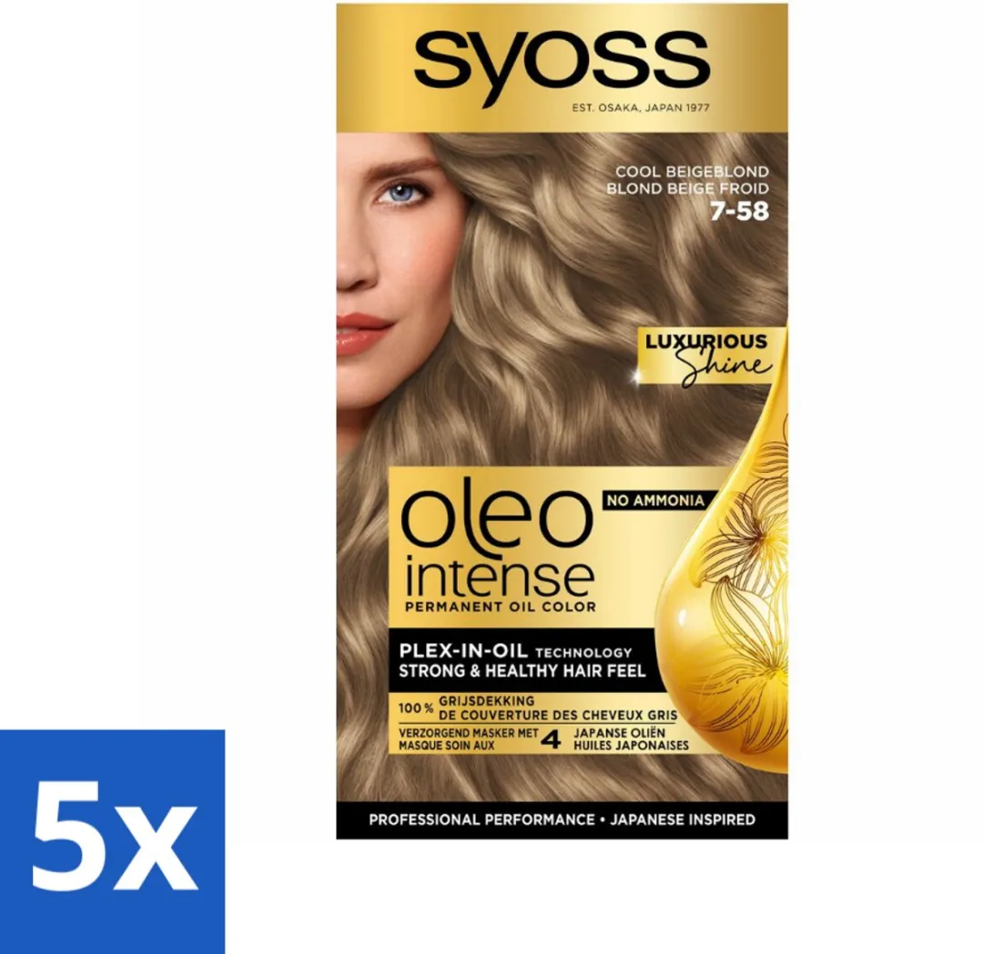 SYOSS Oleo Intense 7-58 Cool Beige Blond Haarverf