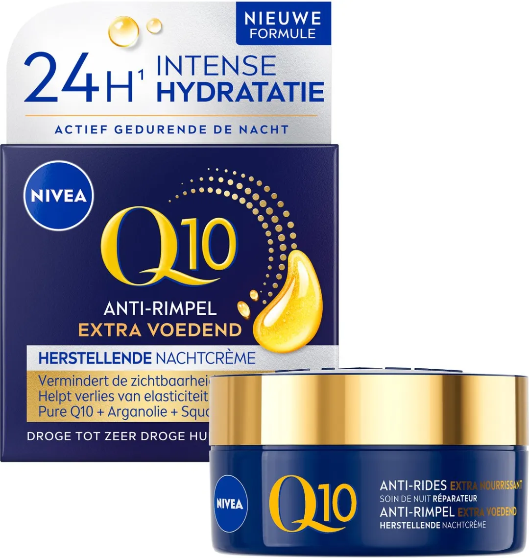 NIVEA Q10 Nachtcrème 50ml - Anti-Rimpel
