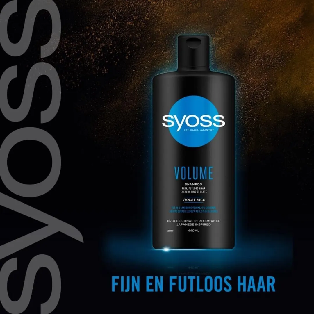 SYOSS Volume Shampoo 440ml - 3 Stuks - afbeelding 6 van 6