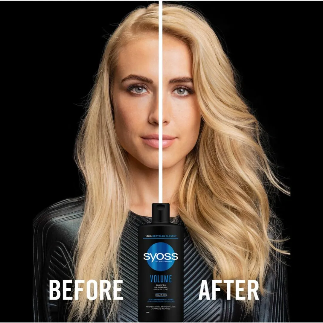 SYOSS Volume Shampoo 440ml - 3 Stuks