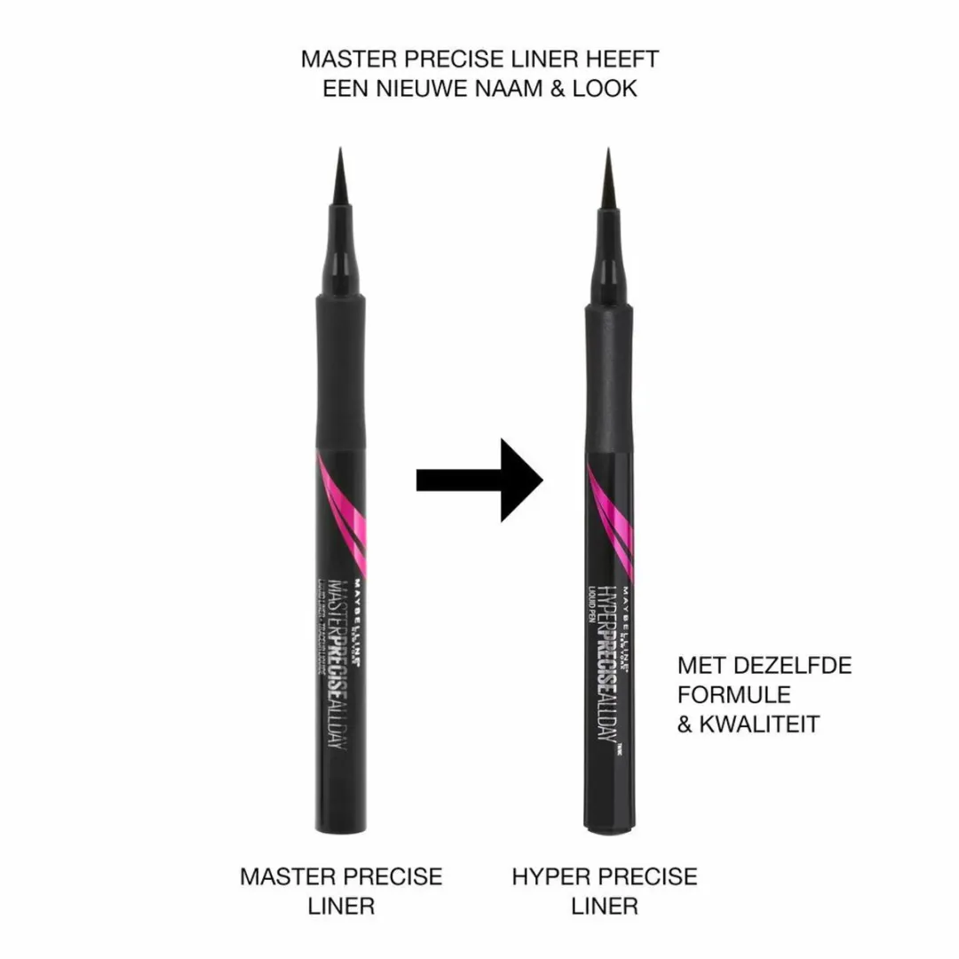 Maybelline Hyper Precise All Day Liquid Eyeliner 01 Zwart - 2x2g