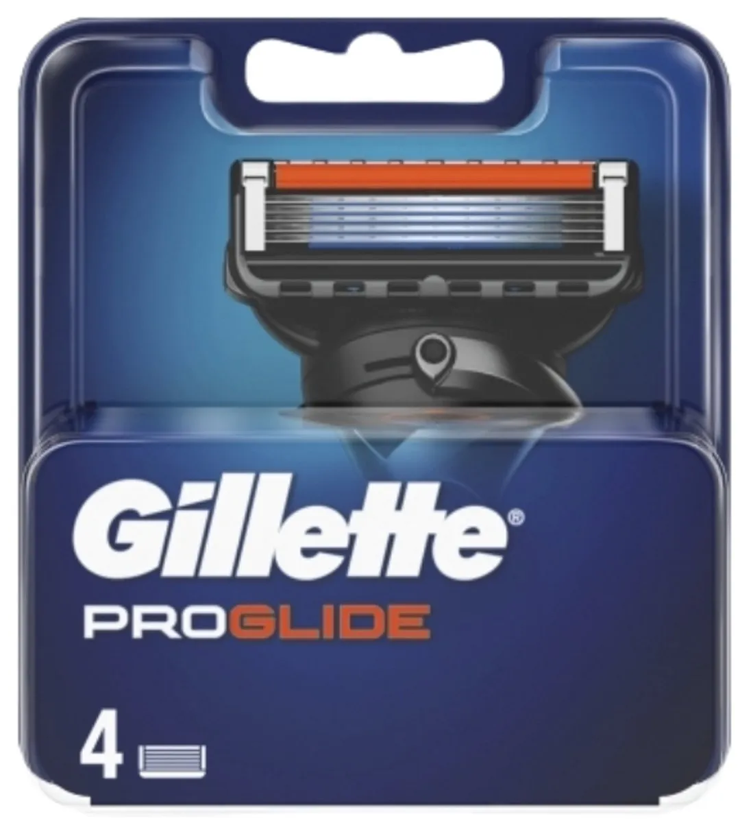 Gillette Fusion5 ProGlide Navulmesjes 4 Stuks - Blauw