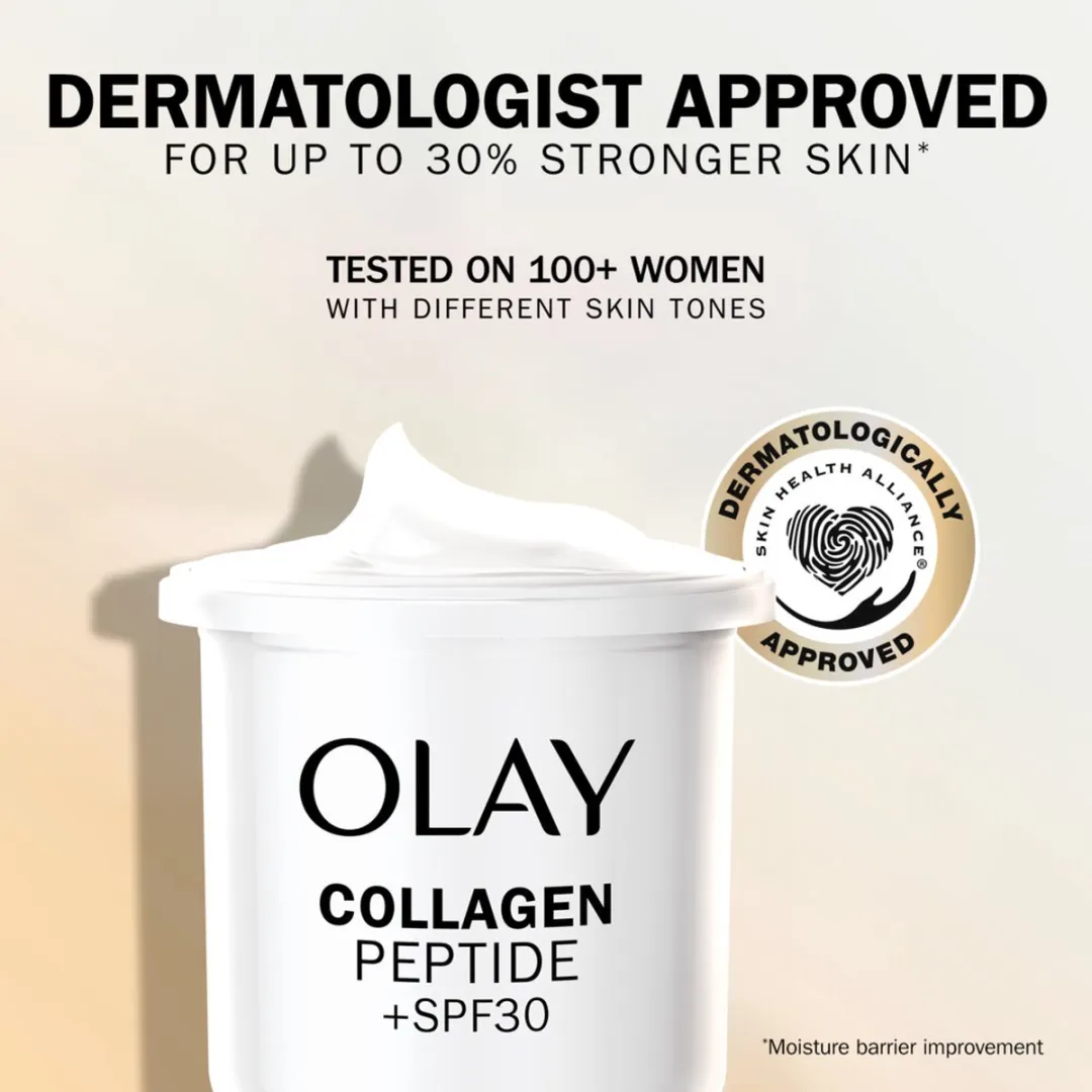 Olay Navulling Dagcrème Collagen Peptide SPF 30 - 4x50ml - afbeelding 4 van 5