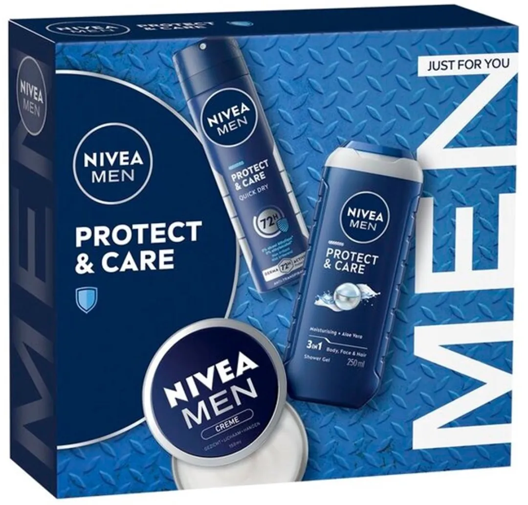 NIVEA Men Protect & Care Geschenkset - Douchegel & Handcrème 550ml