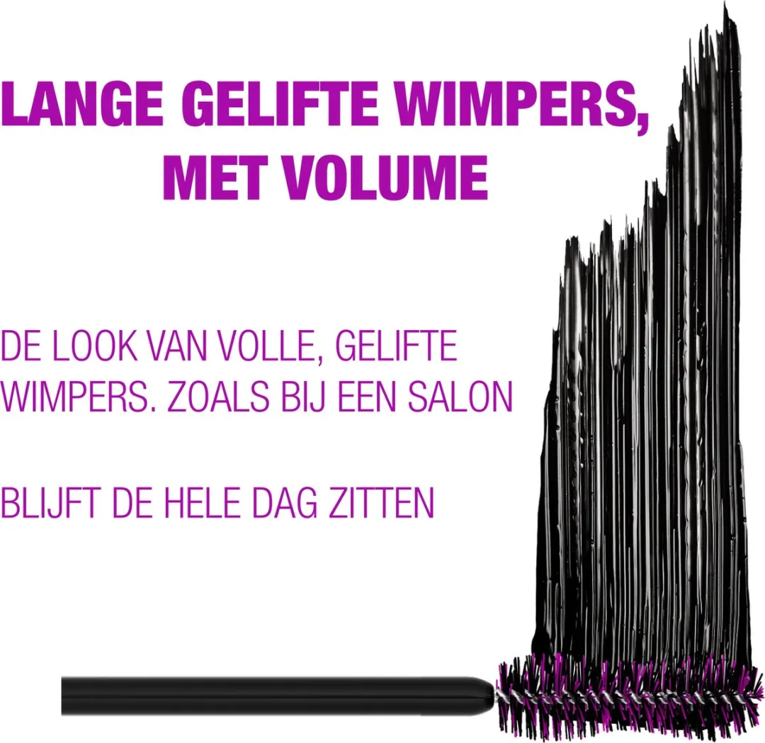 Maybelline The Falsies Lash Lift Mascara 01 Zwart - 3 Stuks