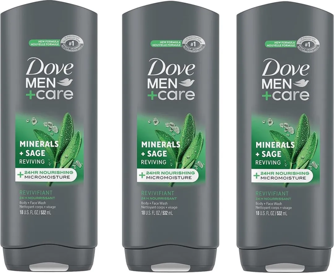 Dove Douchegel Minerals + Sage 3x400ml