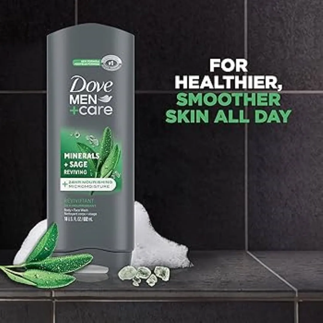 Dove Douchegel Minerals + Sage 3x400ml