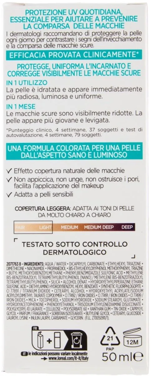 L'Oréal Paris Bright Reveal Crème Solaire SPF 50 50ml