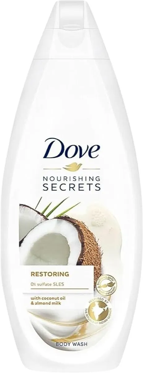 Dove Nourishing Secrets Douchegel Kokosolie & Amandelmelk 250ml - 7 Stuks
