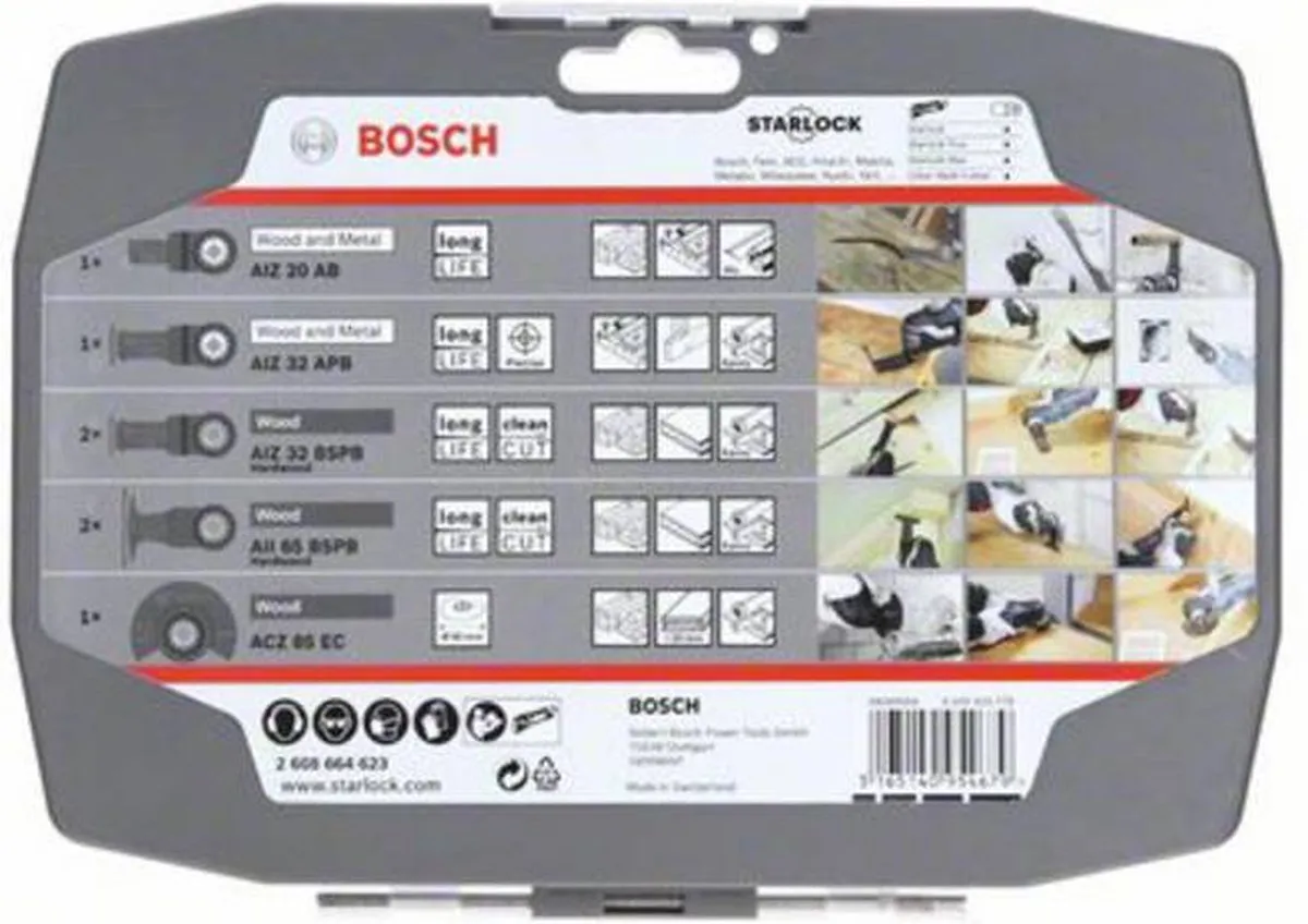 Bosch Starlock Wood 6+1 Multitoolsegmentzaagbladen - 3 Stuks - afbeelding 6 van 6