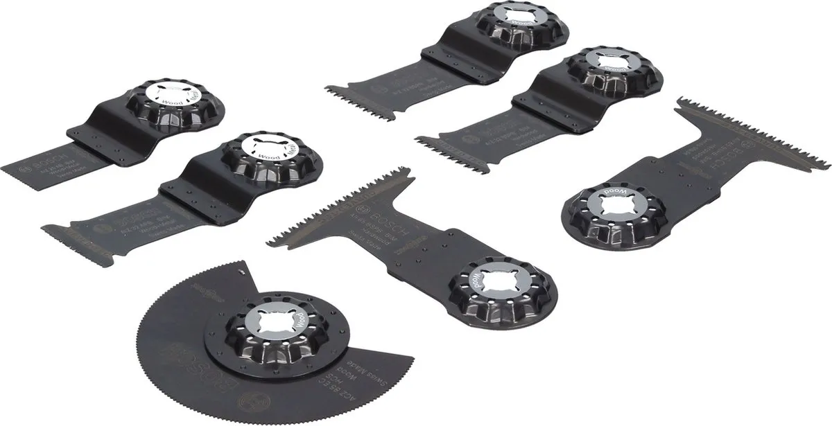 Bosch Starlock Wood 6+1 Multitoolsegmentzaagbladen - 3 Stuks