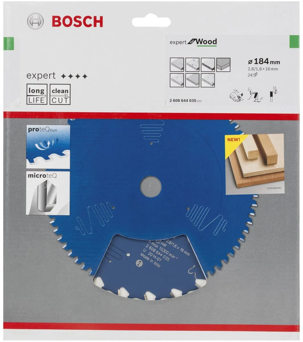 Bosch Expert Cirkelzaagblad Aluminium 184mm - 52 Tanden - 16mm As