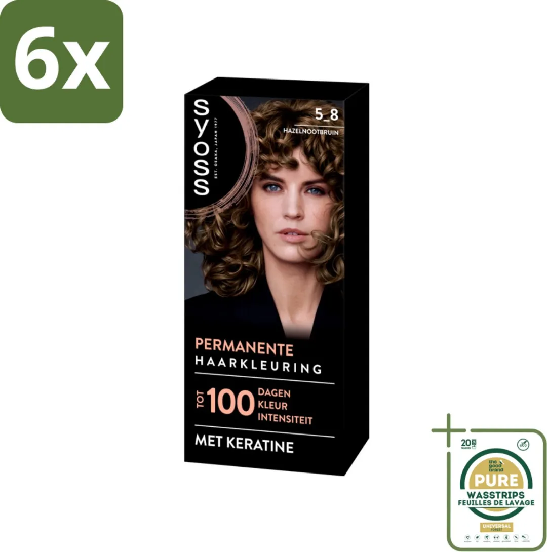 SYOSS Coloration 5-8 Hazelnootbruin Haarverf