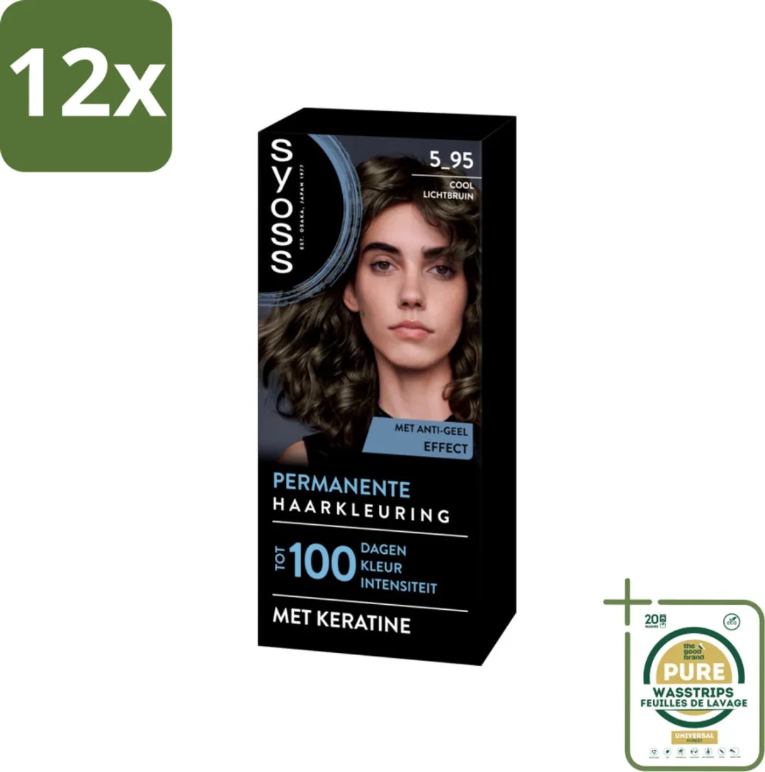 SYOSS Permanent Haarkleuring 5-95 Cool Lichtbruin