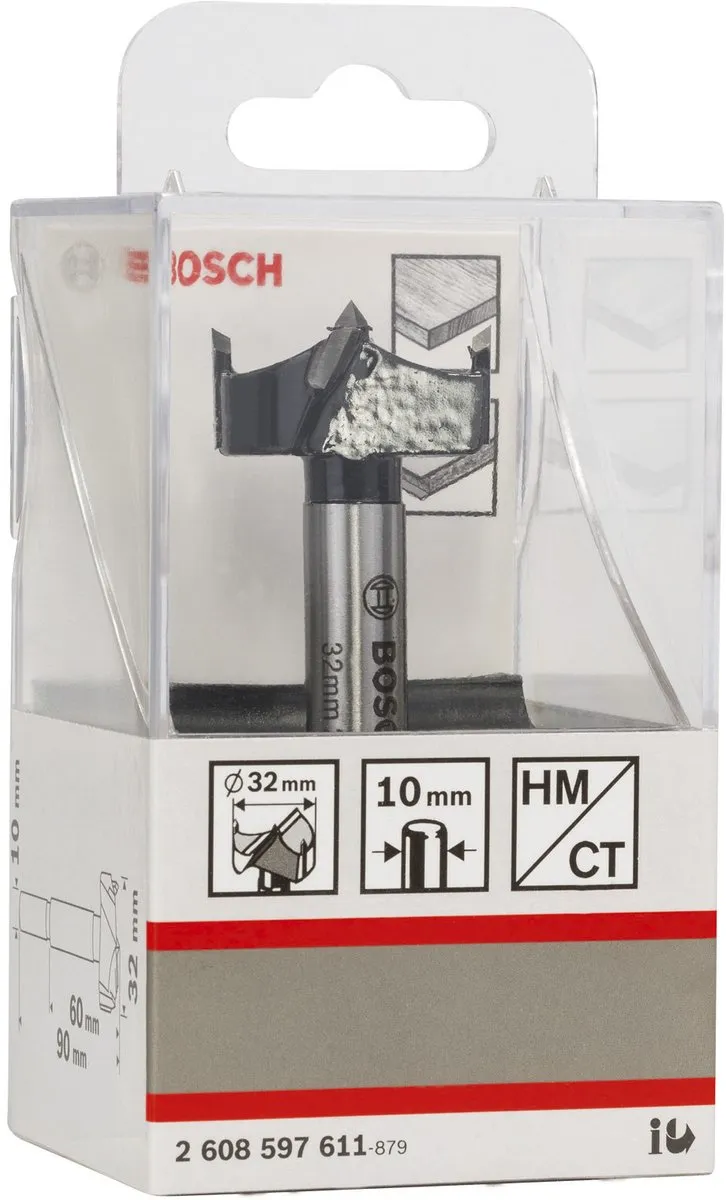 Bosch 2608597611 Boor Hardmetaal 32x90mm - Hout