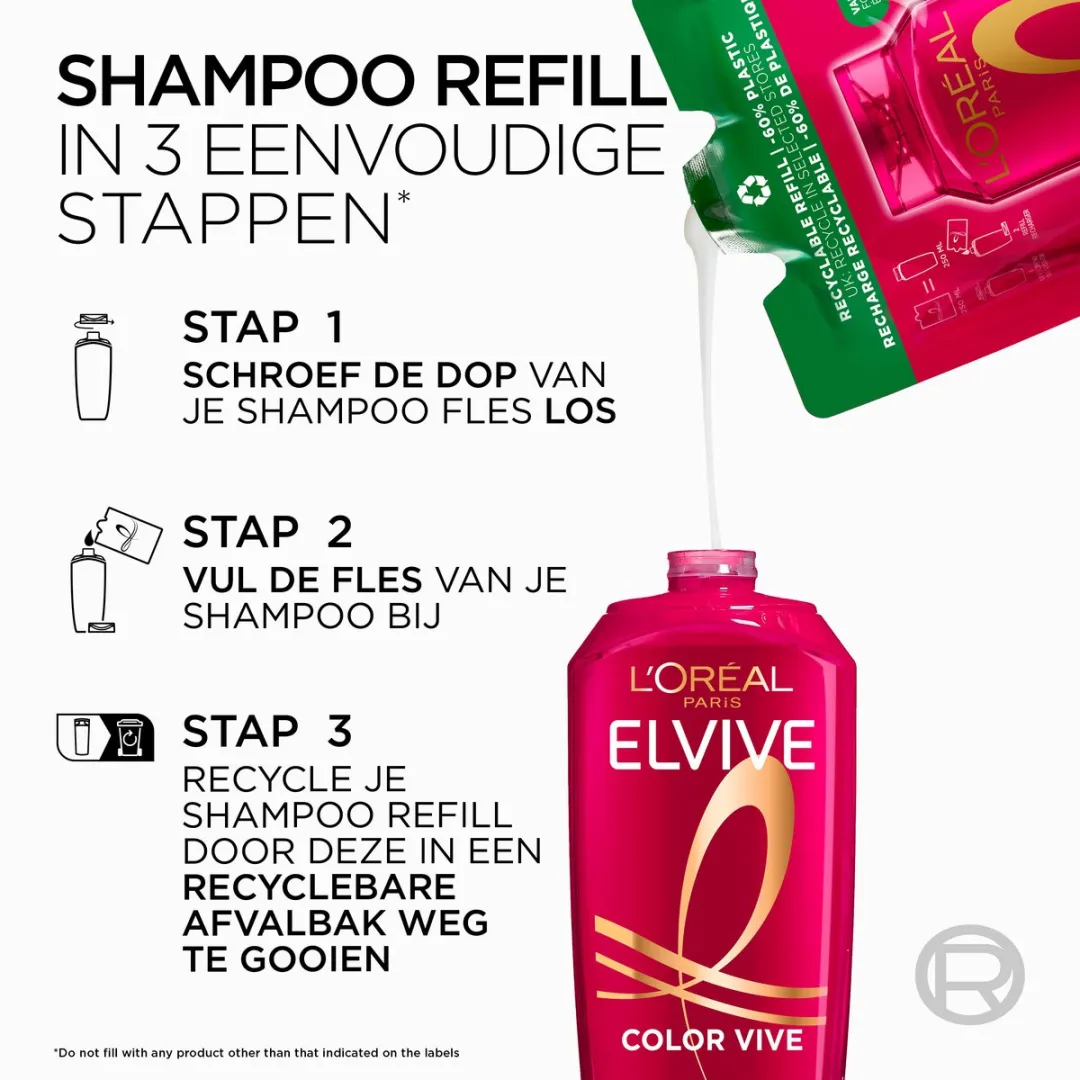 L'Oréal Paris Elvive Color Vive Shampoo Refill 6x250ml