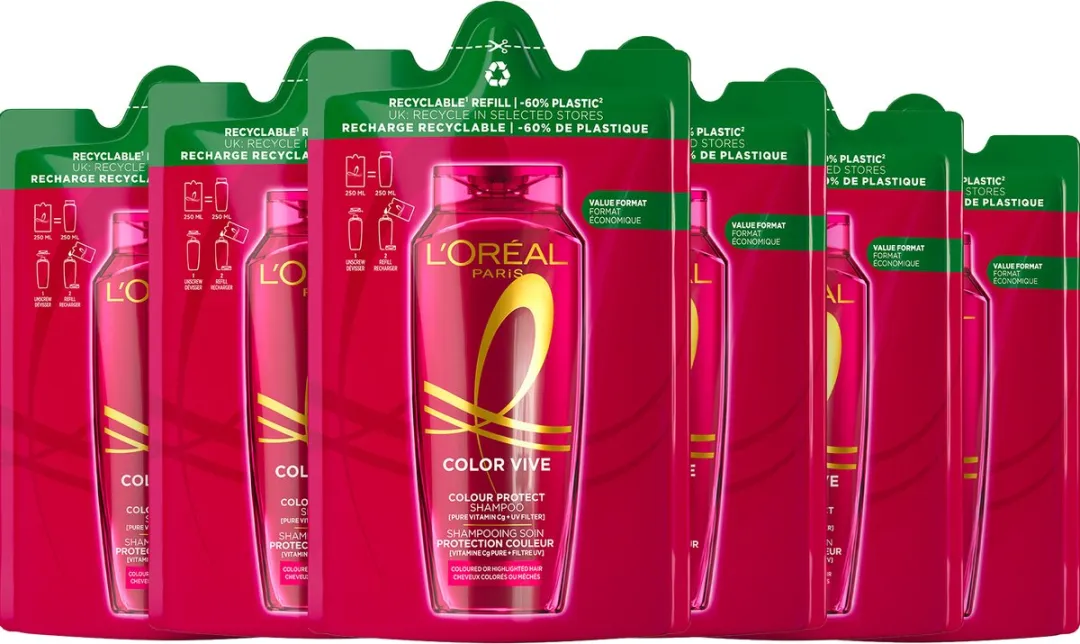 L'Oréal Paris Elvive Color Vive Shampoo Refill 6x250ml