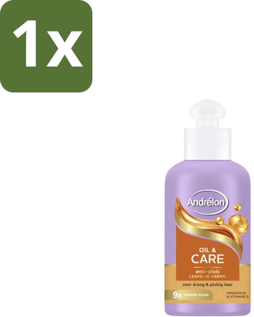 Andrélon – Leave-In Crème – Oil & Care – 200 ml - 1 stuk