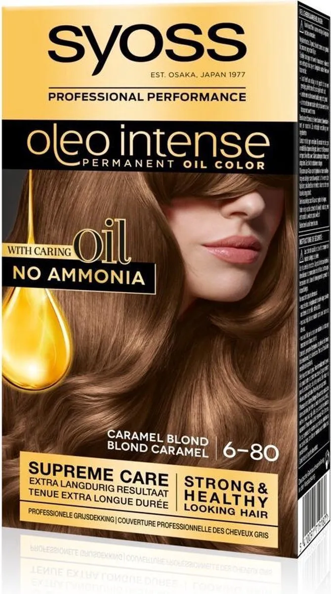 SYOSS Oleo Intense Haarverf 6-80 Caramelblond - 2070ml