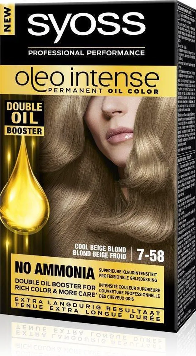 SYOSS Color Oleo Intense 7-58 Cool Beige Blond Haarverf