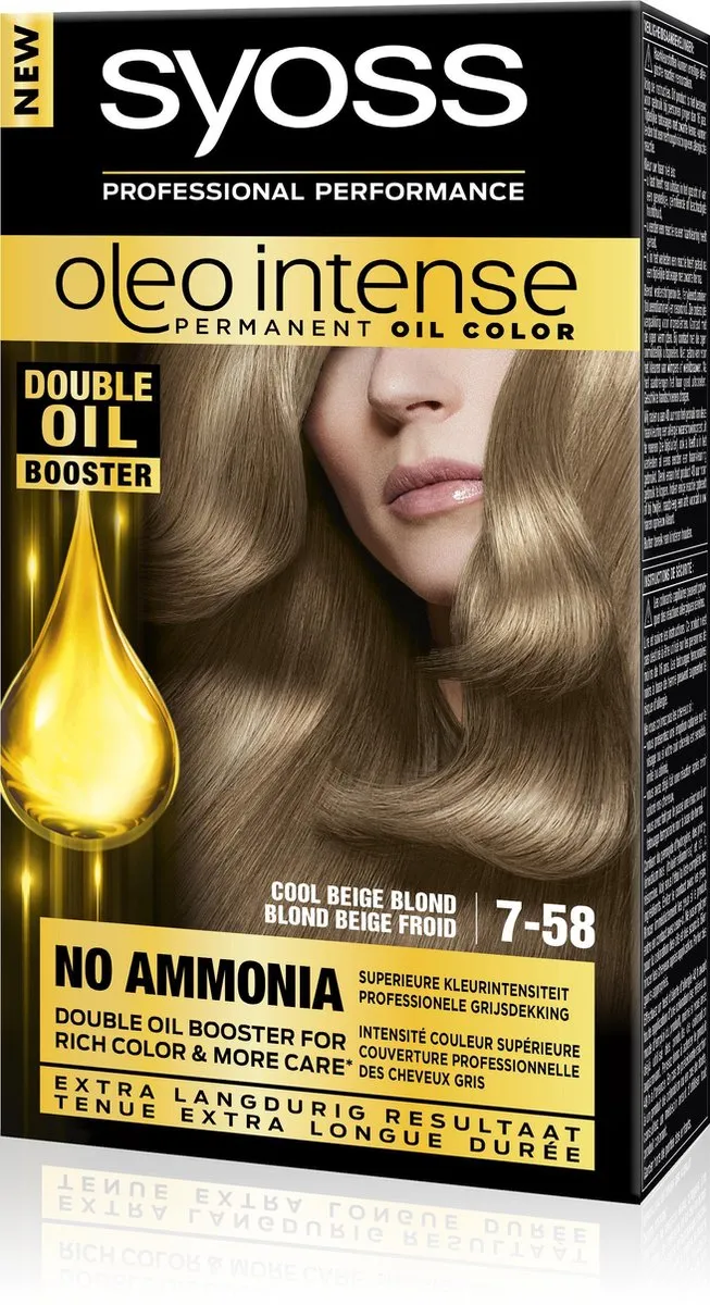 SYOSS Color Oleo Intense 7-58 Cool Beige Blond Haarverf