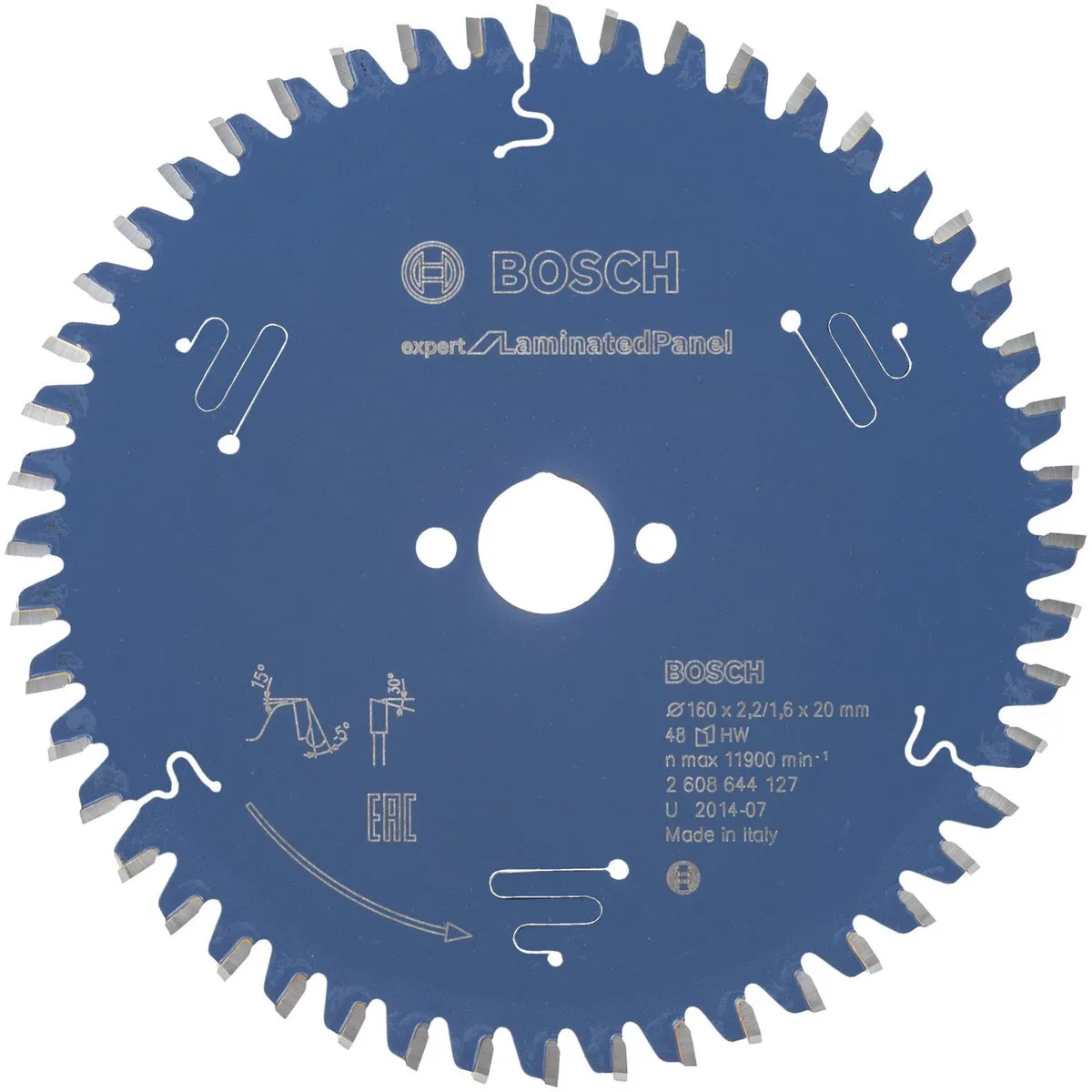 Bosch Expert for Wood Cirkelzaagblad 160mm 48 T - 20mm As