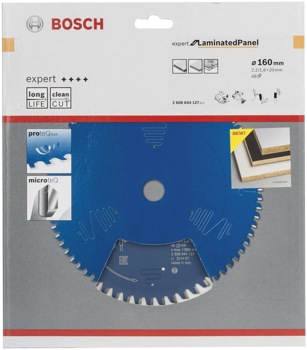 Bosch Expert for Wood Cirkelzaagblad 160mm 48 T - 20mm As