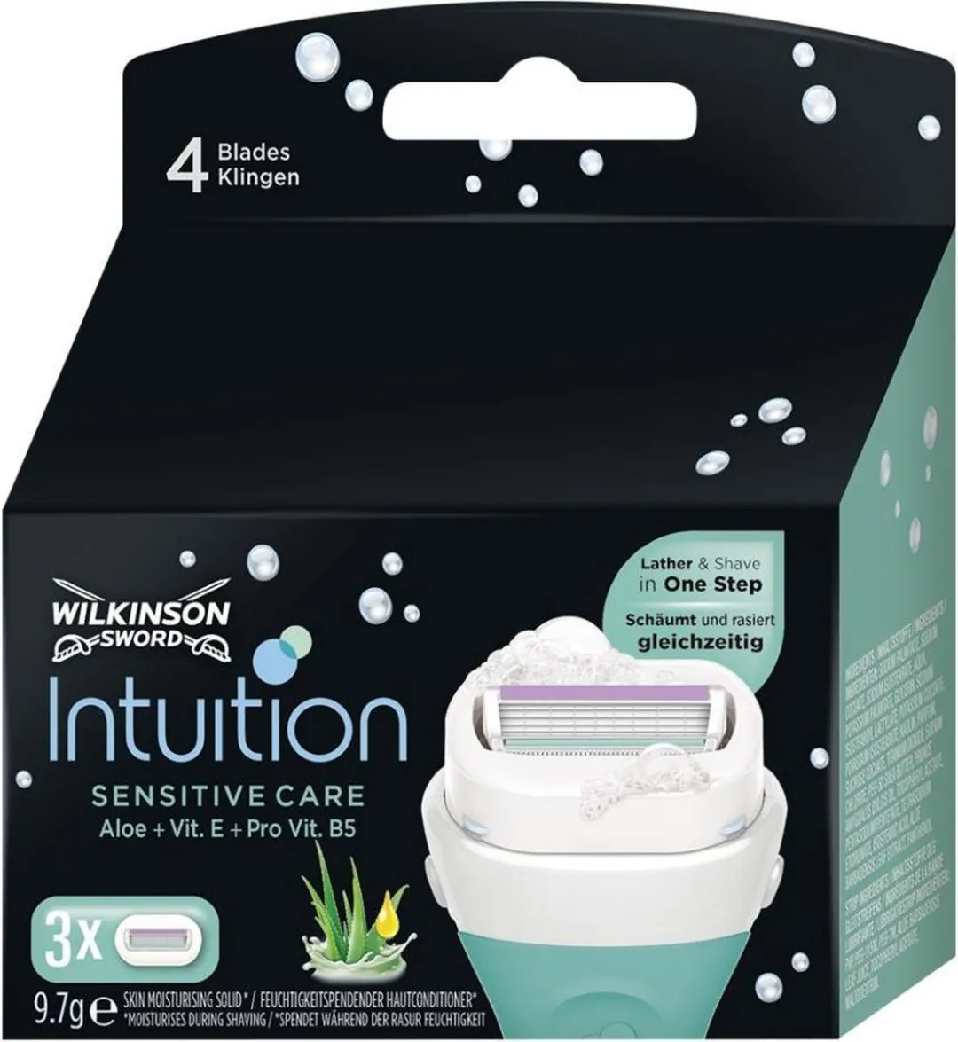 Wilkinson Sword Intuition Sensitive Navulscheermesjes 9 Stuks - 4 Bladen