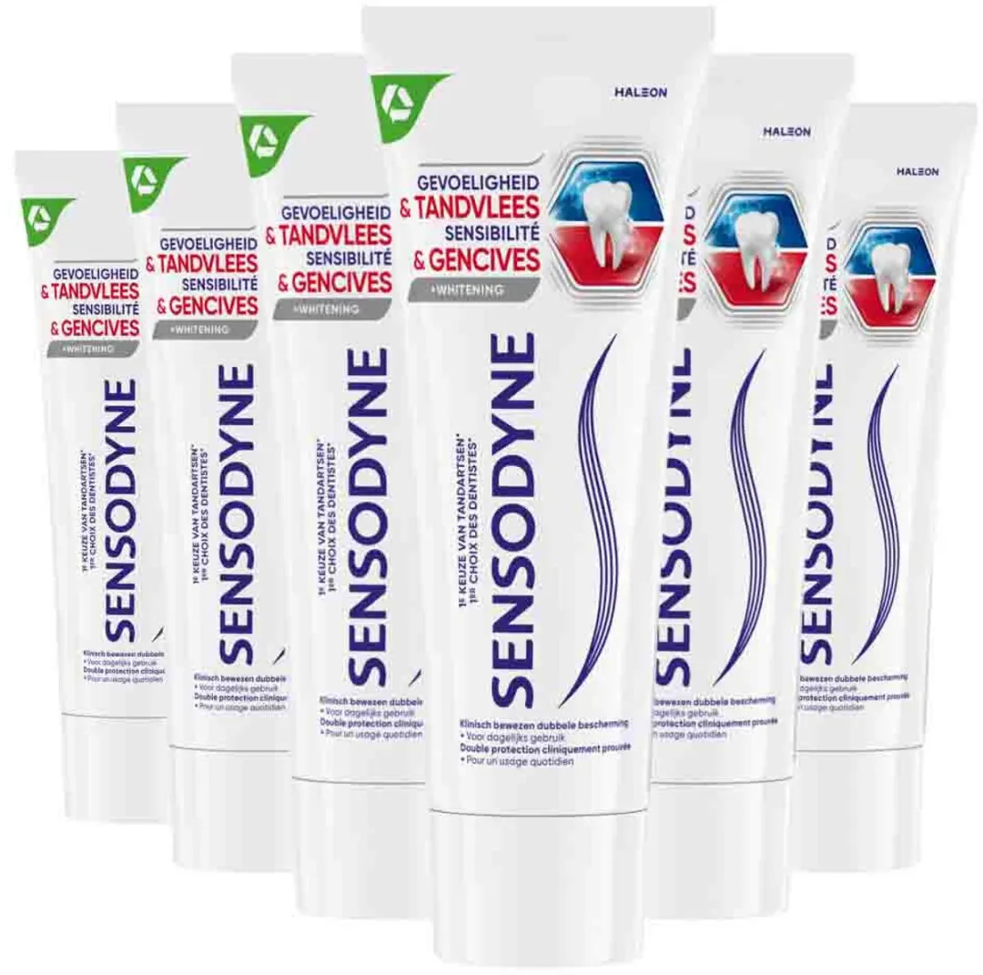 Sensodyne Tandpasta Gevoeligheid & Tandvlees Whitening 75ml - 6 Stuks