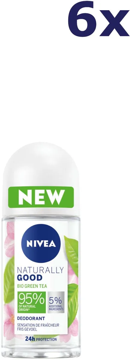 NIVEA Deodorant Roller Naturally Good Green Tea 50ml
